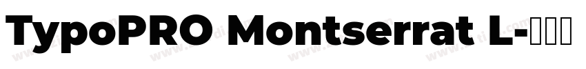 TypoPRO Montserrat L字体转换